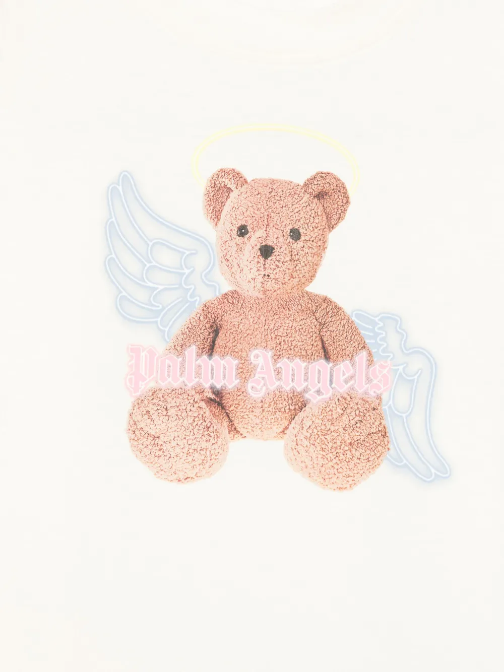 Palm Angels Kids T-shirt met print Beige