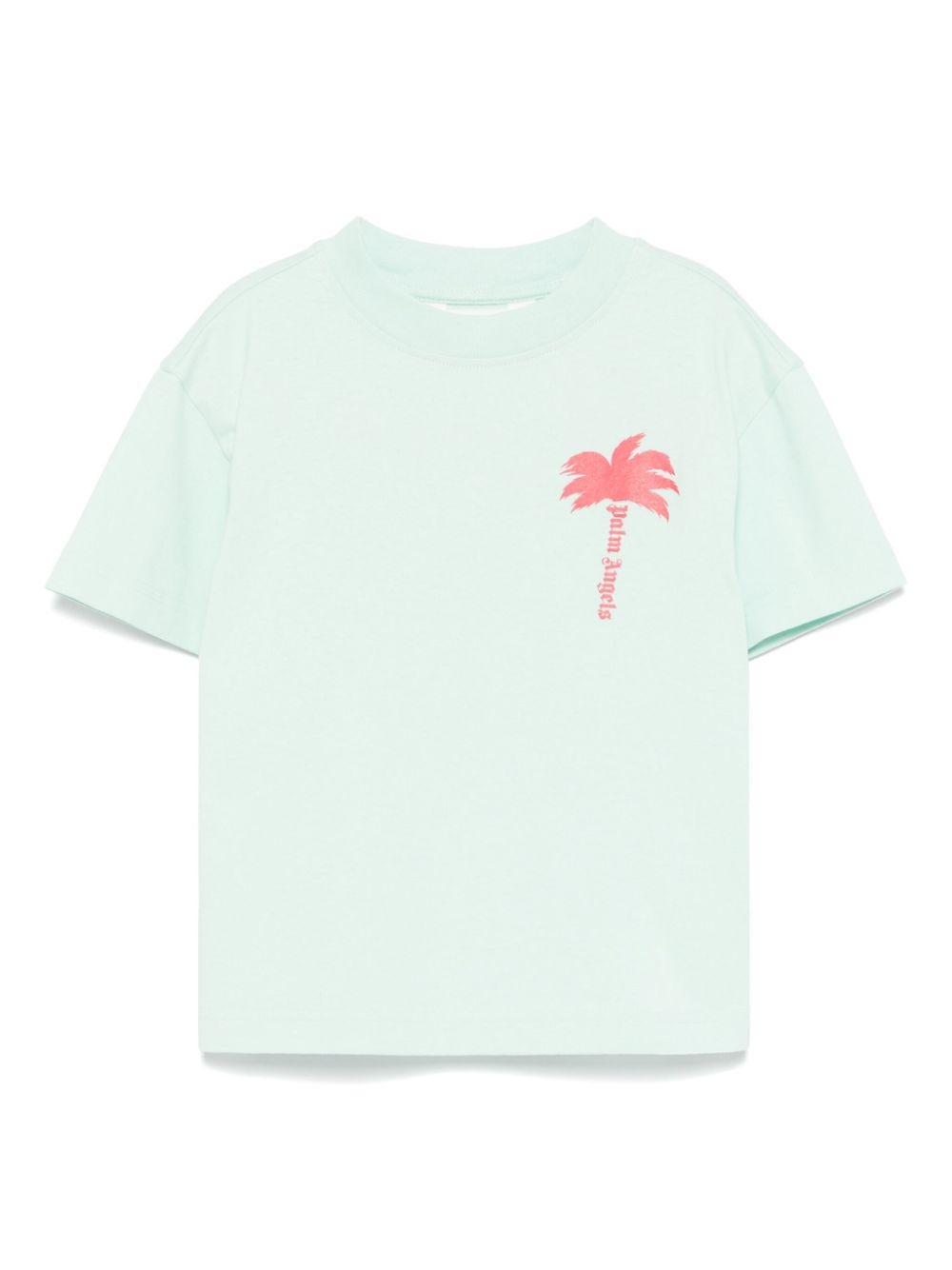 Palm Angels Kids T-shirt met palmprint Groen