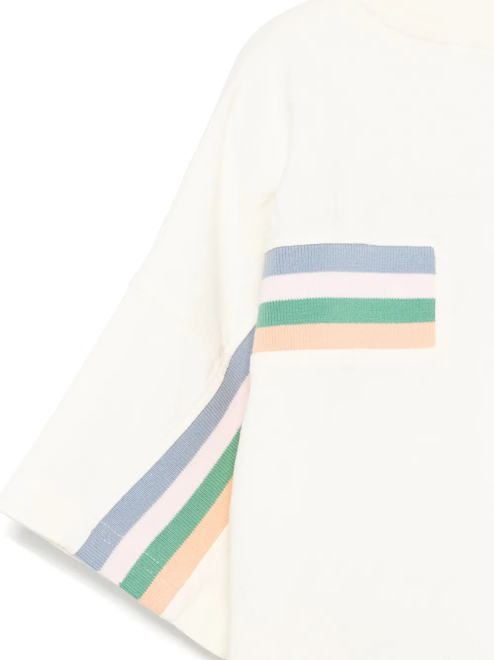Palm Angels Kids Track T-shirt Beige