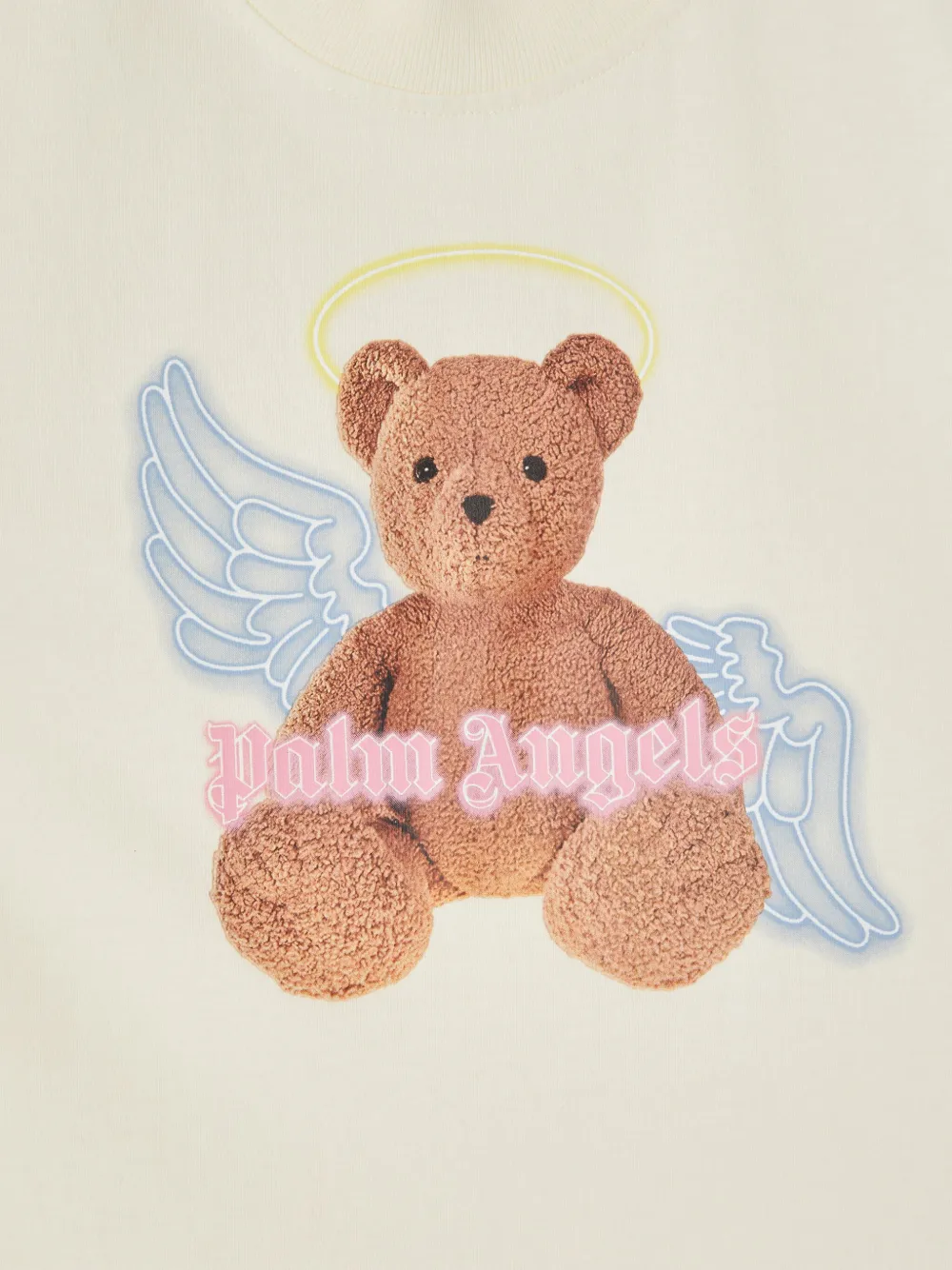 Palm Angels Kids Jurk met print Beige