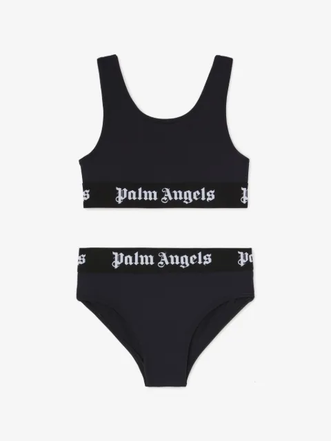 Palm Angels Kids logo-band bikini