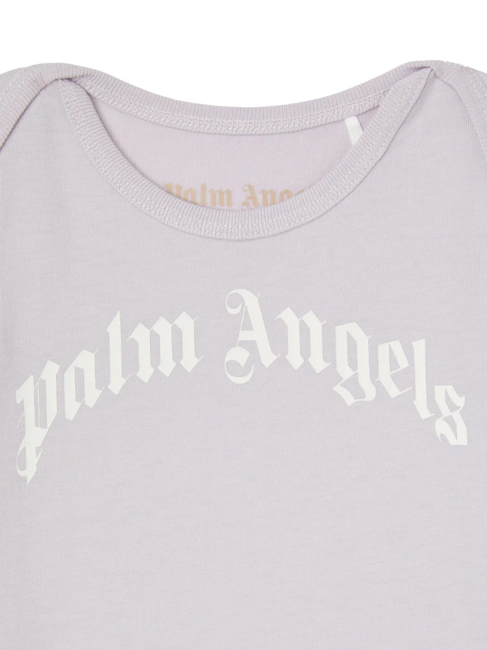 Palm Angels Kids Drie rompers met print Beige