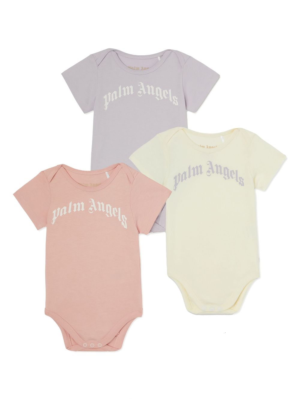 Palm Angels Kids printed bodies (pack of three) - Neutrals