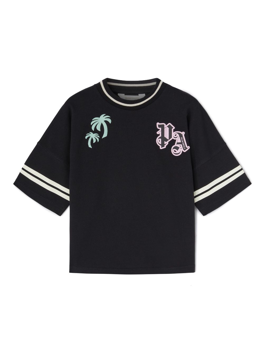 Palm Angels Kids printed T-shirt - Black