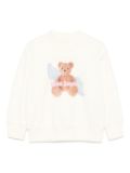 Palm Angels Kids angel bear-print sweatshirt - White