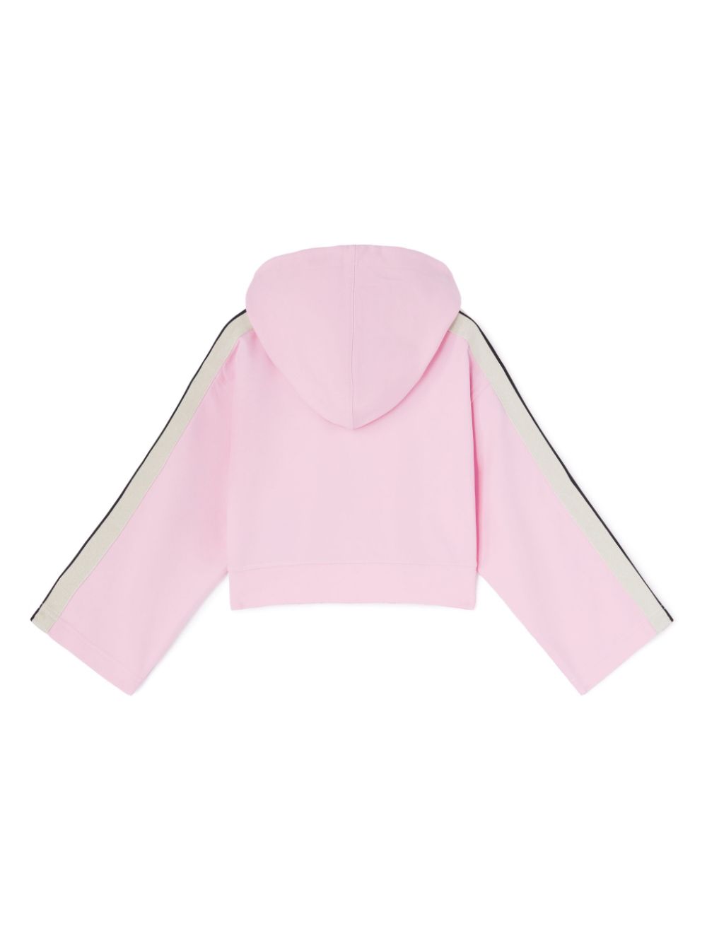 Palm Angels Kids printed cropped hoodie - Roze