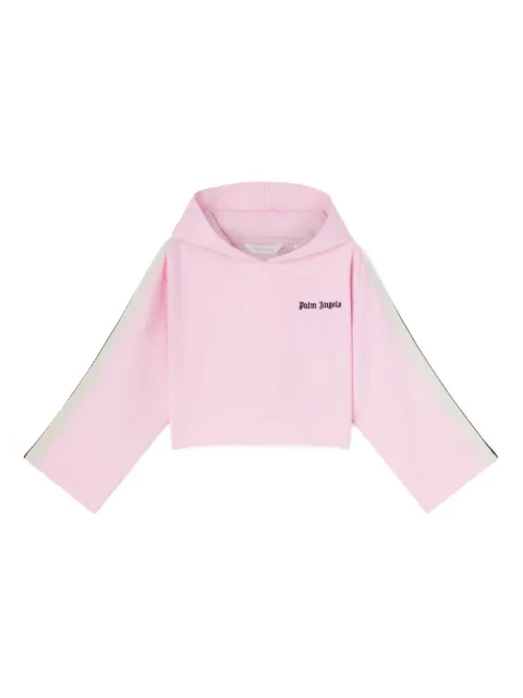 Palm Angels Kids printed cropped hoodie