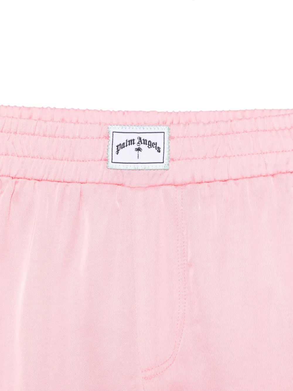 Palm Angels Kids Satijnen boxershorts Roze