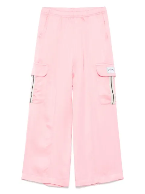 Palm Angels Kids Calça cargo de cetim