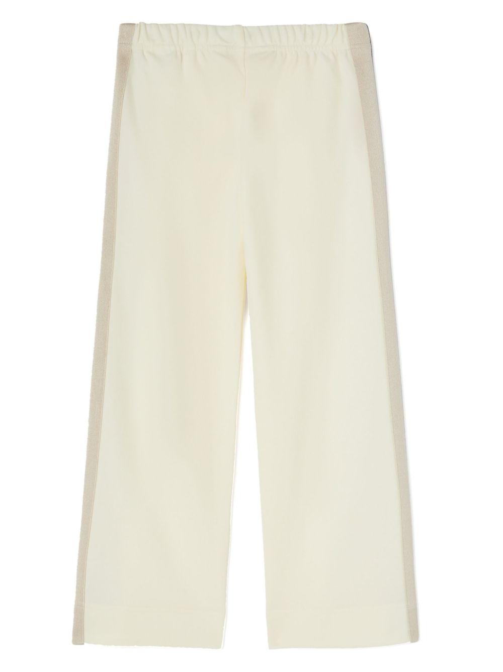 Palm Angels Kids printed wide-leg track pants - Neutrals