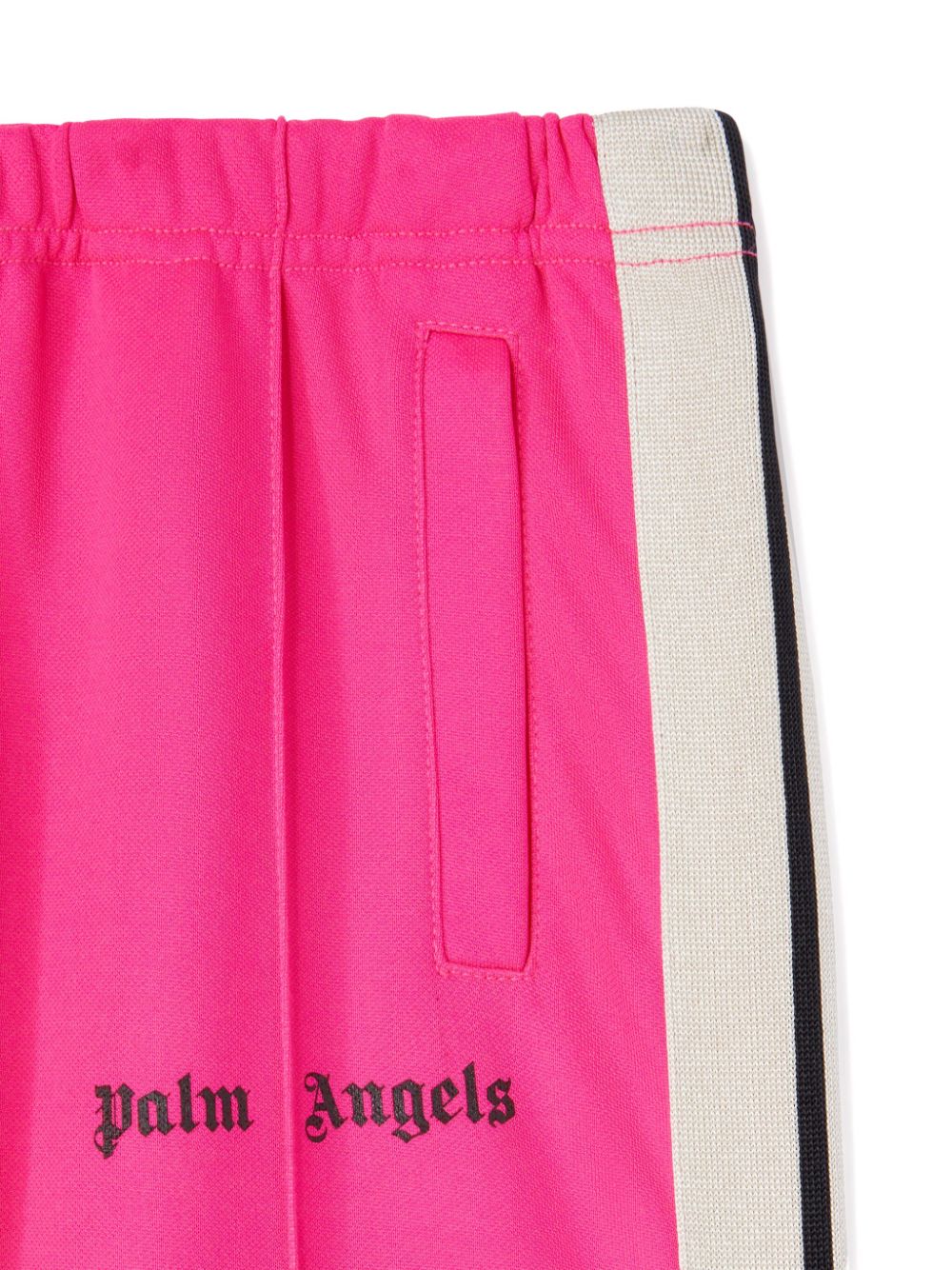 Palm Angels Kids Trainingsbroek met print en wijde pijpen Roze