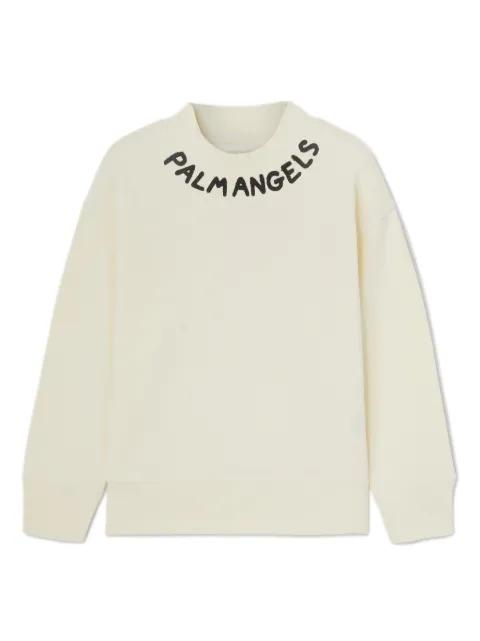 Palm Angels Kids printed crew-neck sweatshirt