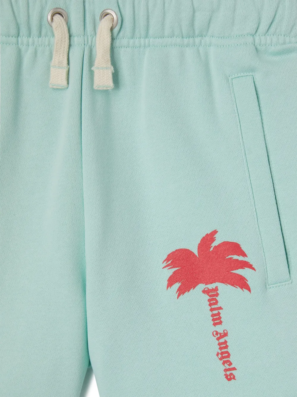 Palm Angels Kids Trainingsshorts met print Blauw