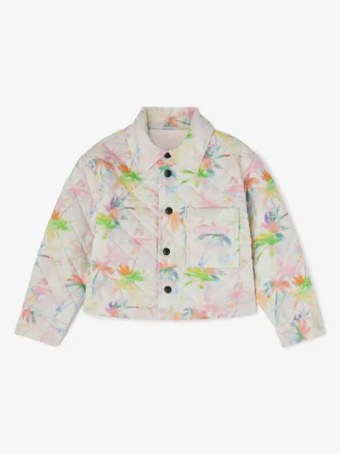 Palm Angels Kids printed reversible padded jacket