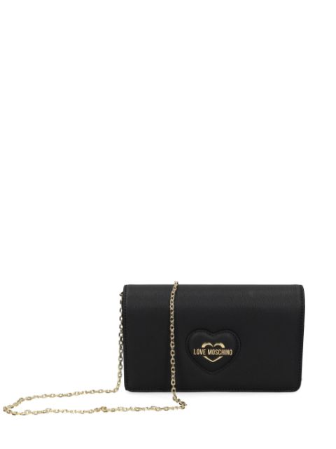 Love Moschino logo-patch crossbody bag Women