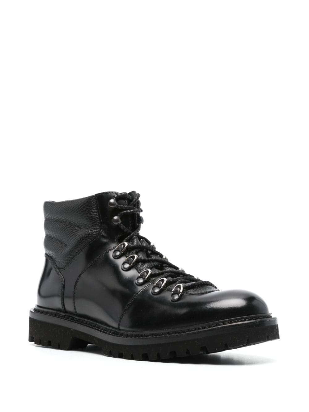 Shop Barrett Leather Boots In Black