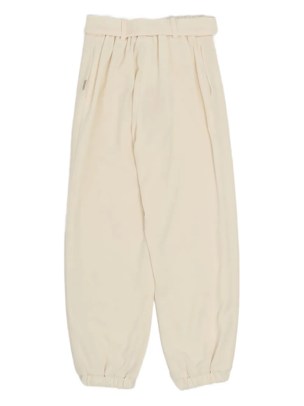 Liu •jo Tie-waist Trousers In Neutral