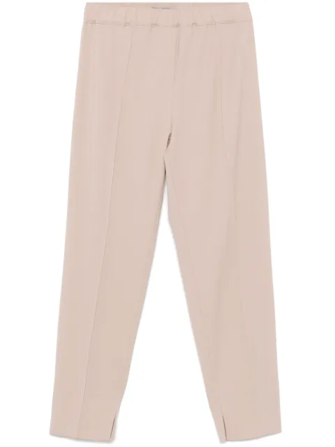 D.Exterior twill tapered trousers