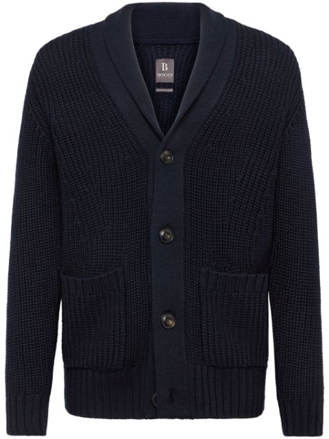 Boggi Milano merino wool cardigan Men