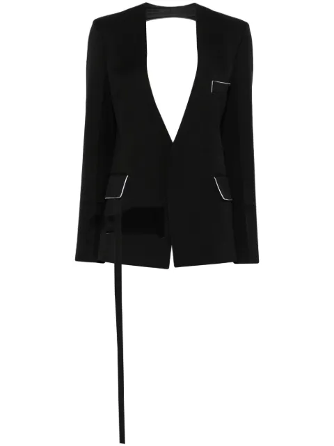 Victoria Beckham Shrunken Collarless jacket