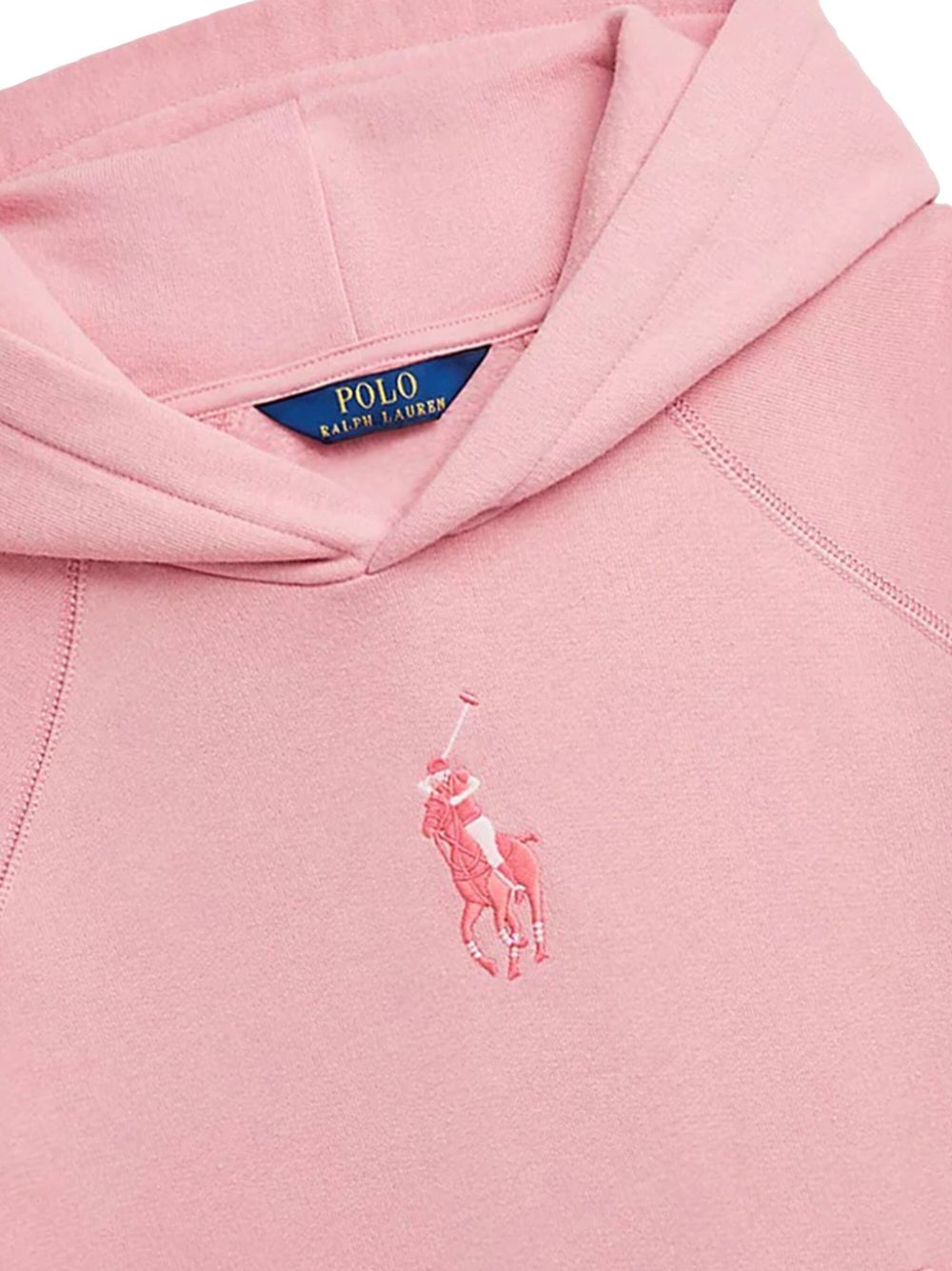 POLO RALPH LAUREN KIDS Hoodie met geborduurd logo Roze