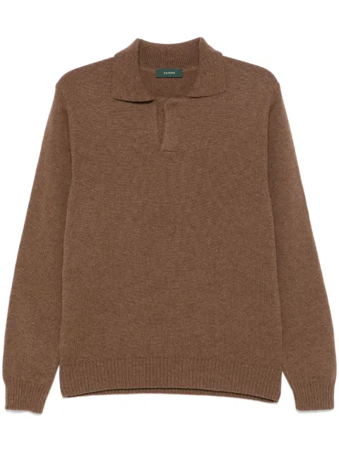 Zanone virgin wool polo shirt