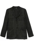 Dell'oglio checked blazer - Black