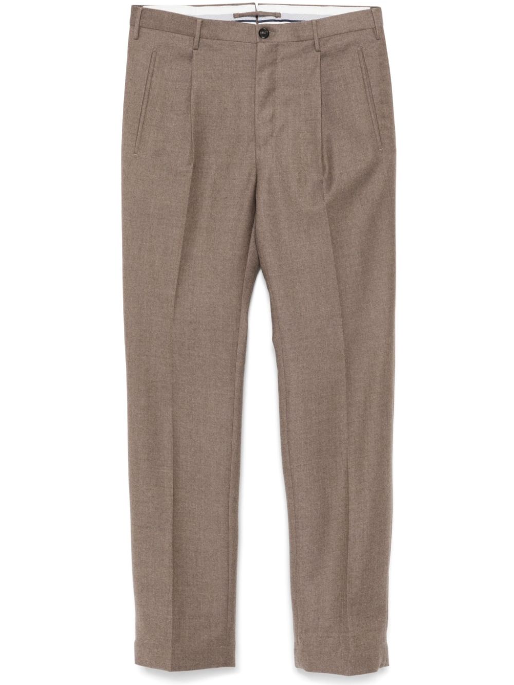 Incotex virgin wool trousers - Brown