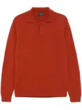 Zanone virgin wool polo shirt - Orange