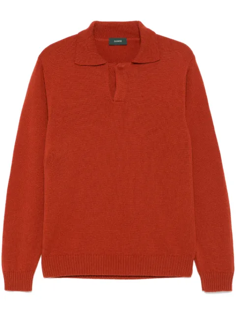 Zanone virgin wool polo shirt
