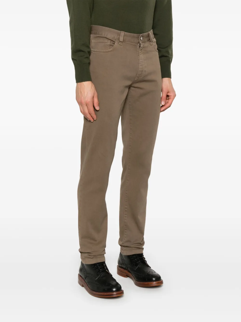 Zegna City broek Bruin