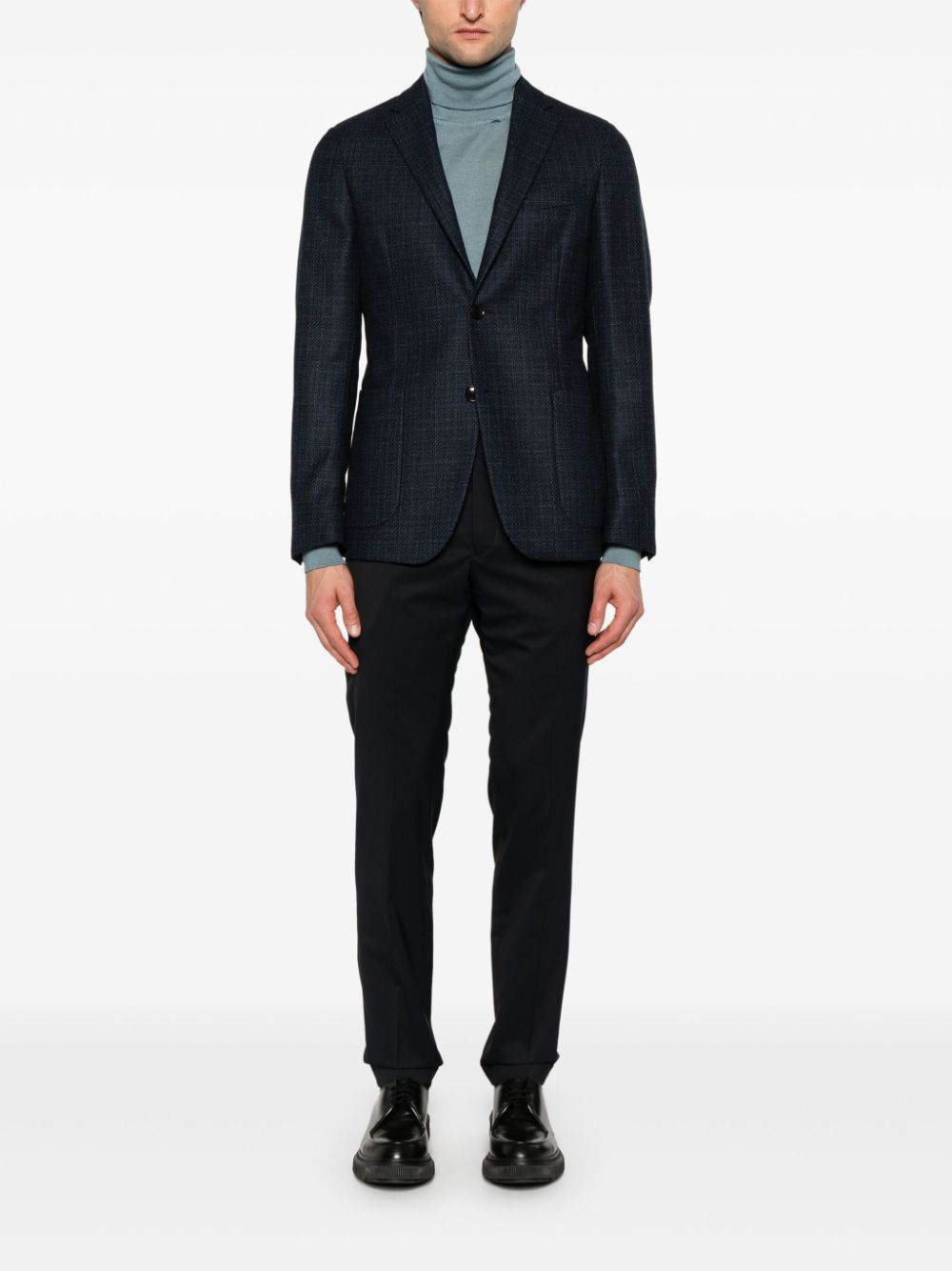 Zegna Wollen blazer - Blauw