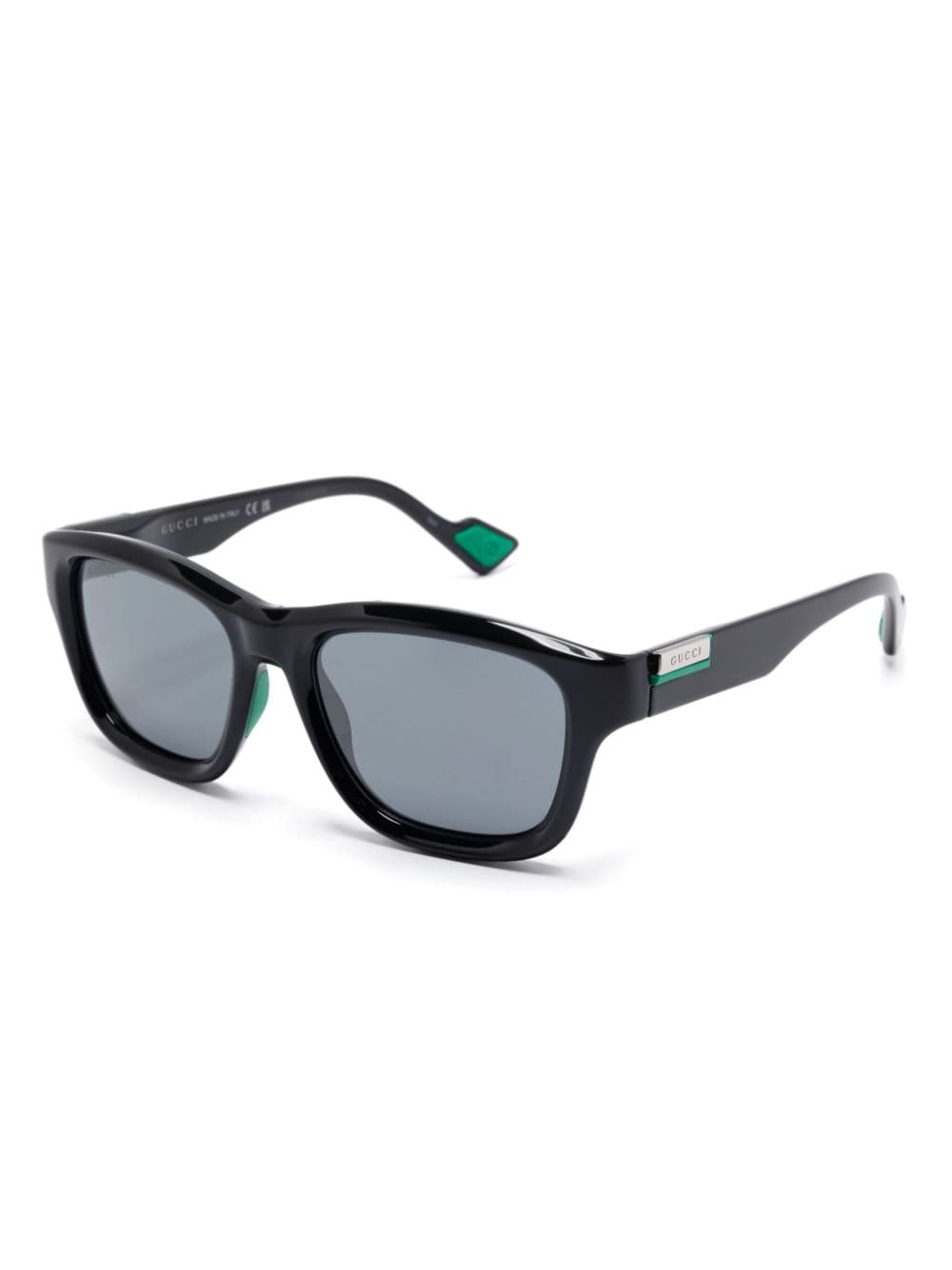 Gucci Eyewear Zonnebril met wayfarer montuur - Zwart