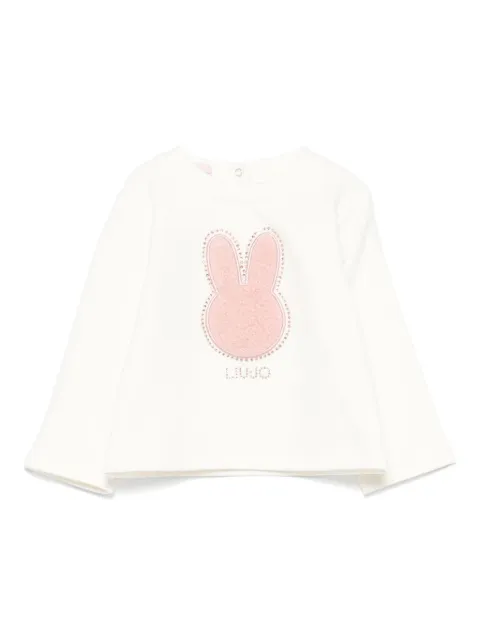 Liu Jo Kids rhinestone-embellished sweater