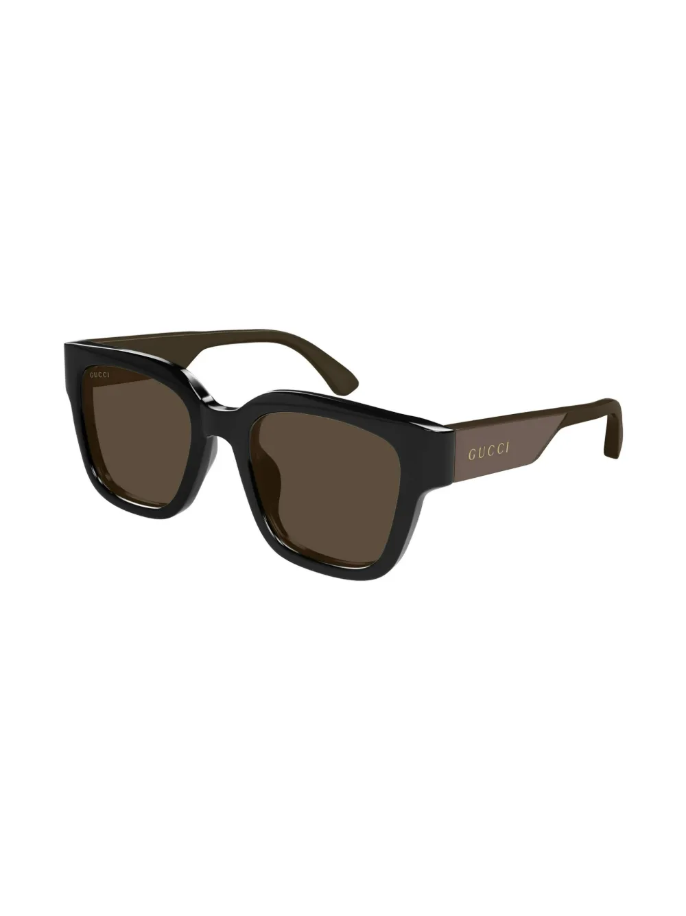 Gucci Eyewear Zonnebril met vierkant montuur Zwart