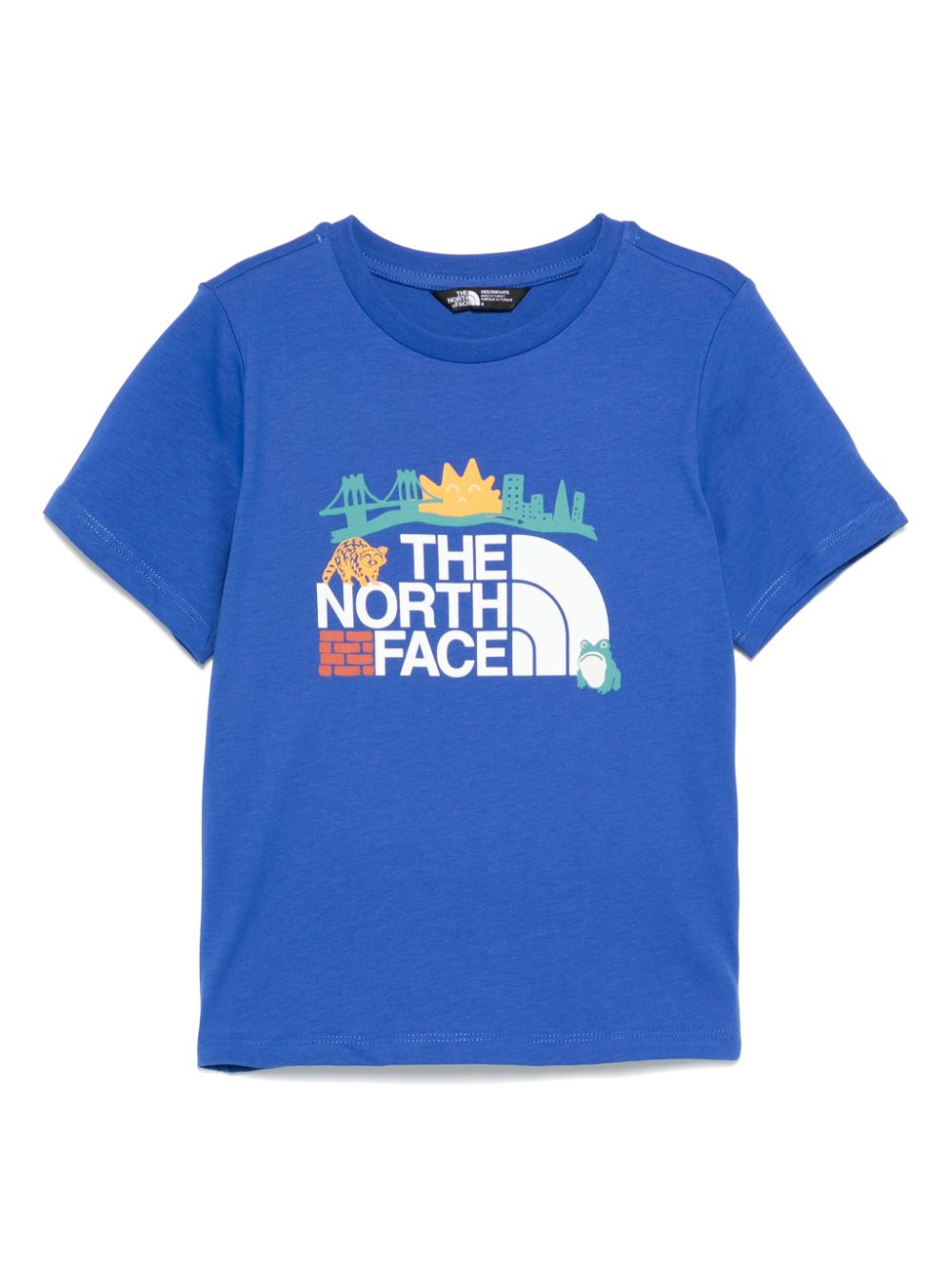 The North Face Kids logo-print T-shirt - Blue