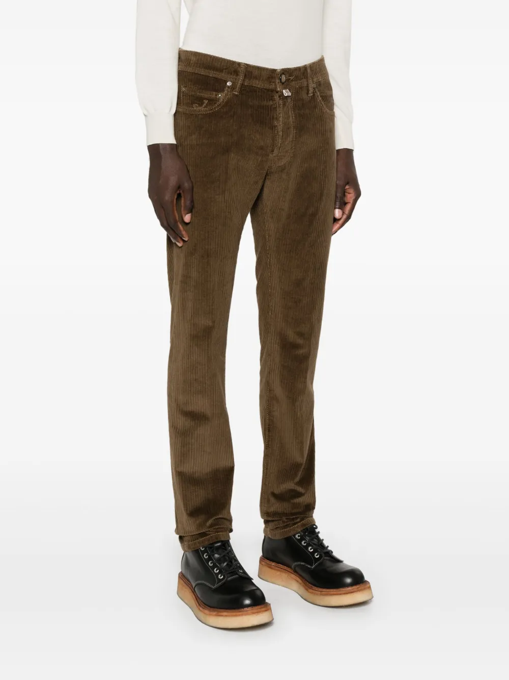 Jacob Cohen Bard Trousers In Brown