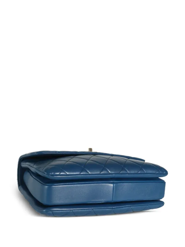 Borsa A Spalla St John Knit In Pelle Trapuntata Colore Azzurro Cielo – Nuova Con Etichette - Foto 3