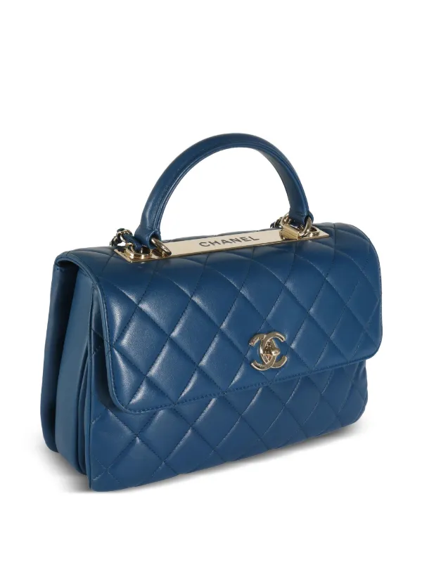CHANEL Pre-Owned 2017-2018 キルティング ハンドバッグ | ブルー 