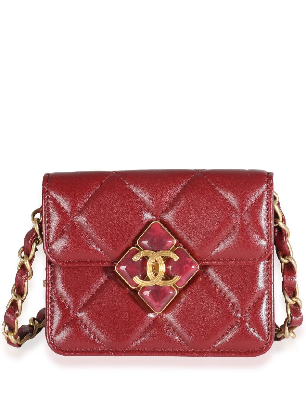 CHANEL Pre-Owned 2021 mini diamond-quilted shoulder bag WOMEN