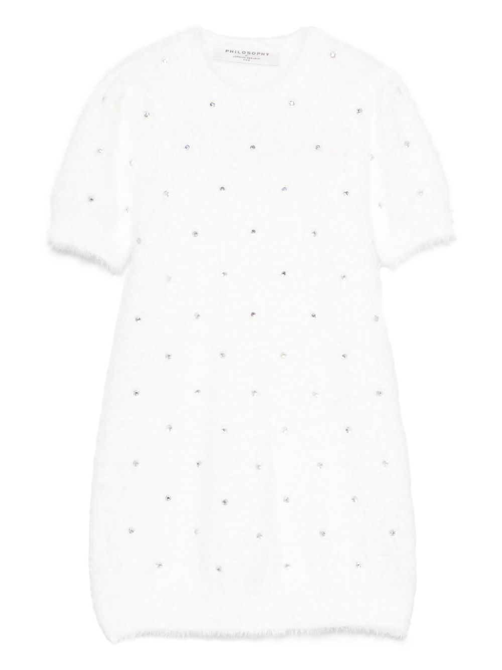 Philosophy Di Lorenzo Serafini Kids crystal-embellished dress - White