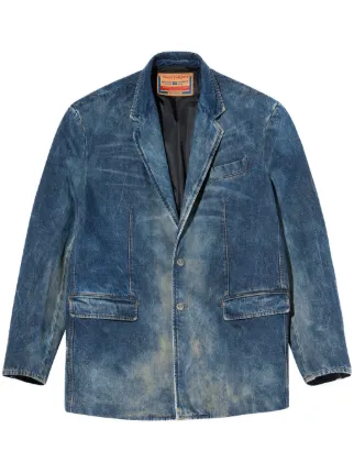 DIESEL デニムジャケット XL Diesel x Damiano David D-Over ジャケット | ブルー | FARFETCH JP