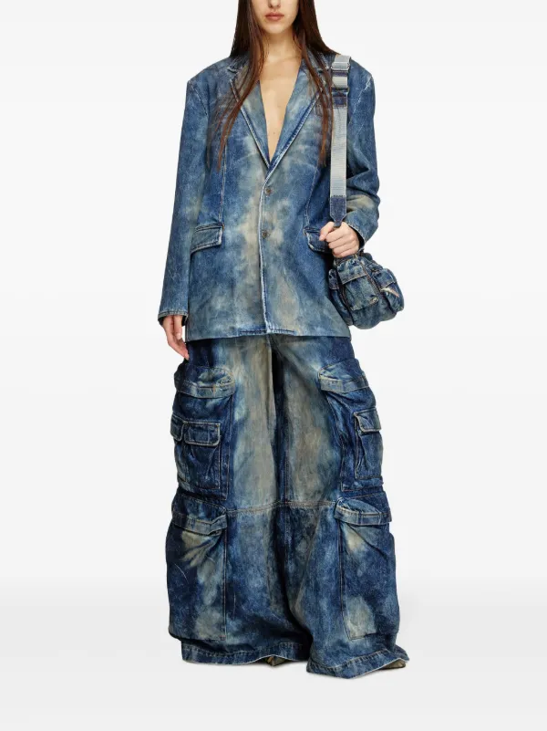 Diesel x Damiano David D-Over ジャケット | ブルー | FARFETCH JP