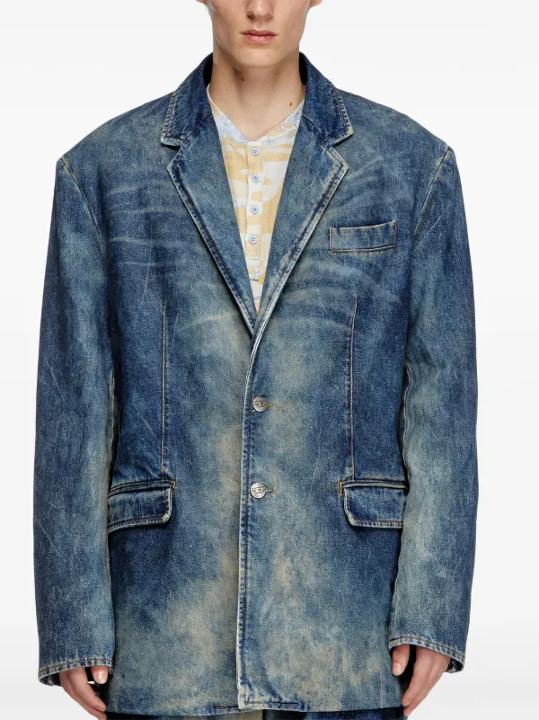 Diesel x Damiano David D-Over ジャケット | ブルー | FARFETCH JP