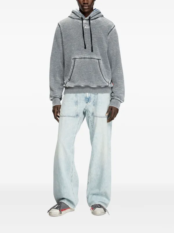 Diesel S-Ginn Hoodie | Grey | FARFETCH