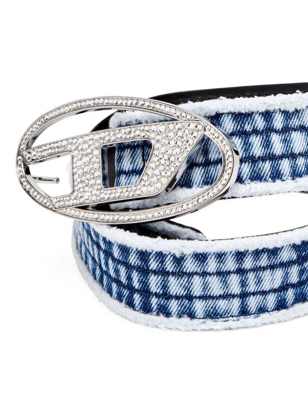 Diesel B-1dr riem met stras Blauw