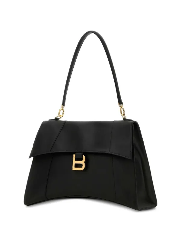 Balenciaga アワーグラス ソフト ショルダーバッグ M | ブラック
