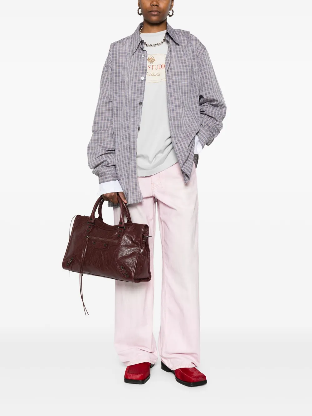 Balenciaga medium Le City tote bag - Rood