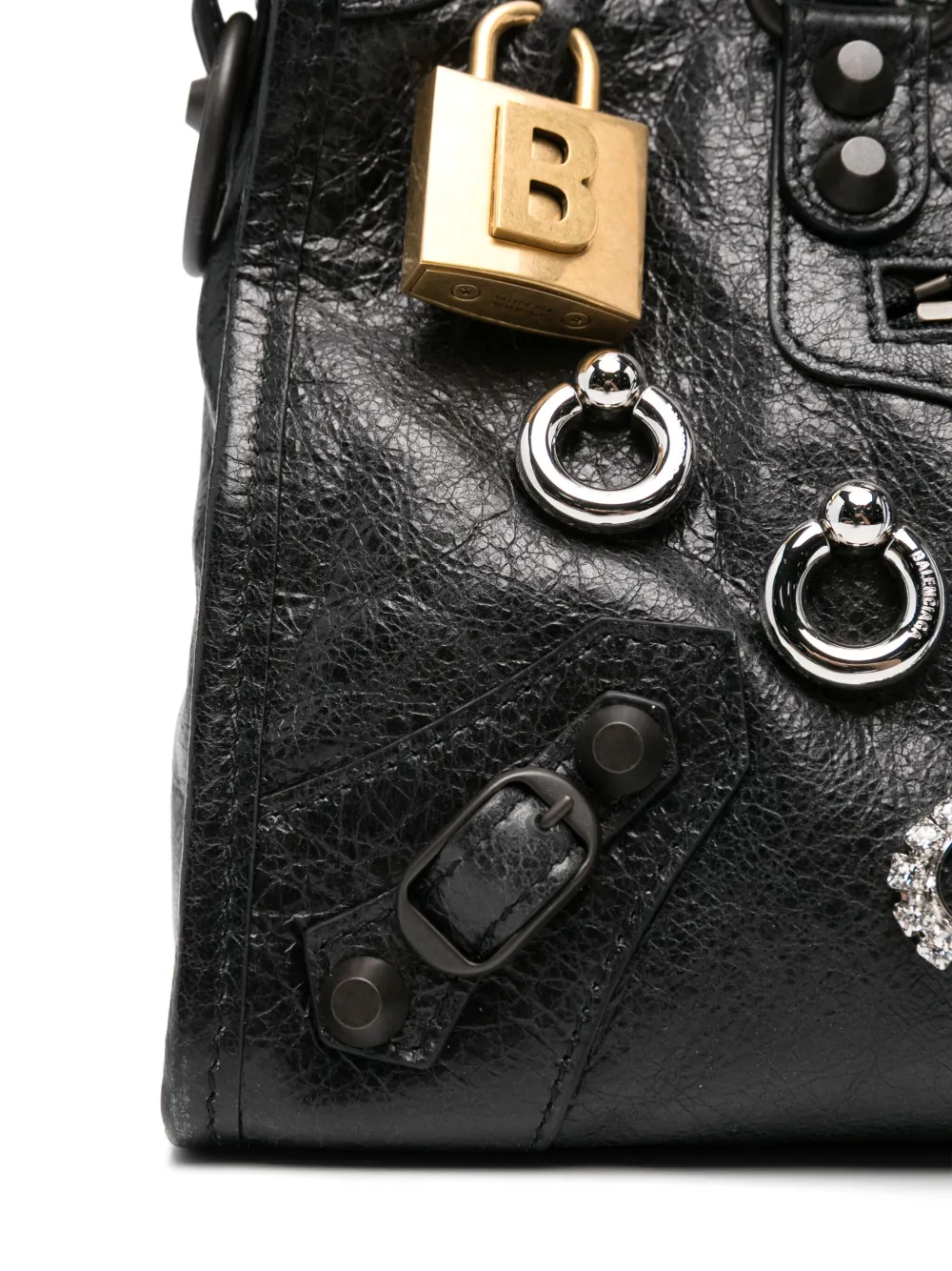 Balenciaga Kleine Le City Pins shopper Zwart