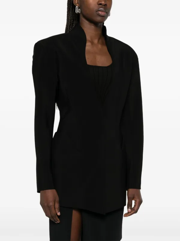 Mugler fitted-waist Blazer | Black | FARFETCH